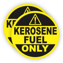 Unbranded/Generic pair - 3" Kerosene Fuel Only Vinyl Decals Stickers Labels Door Can Tank K-1 1K