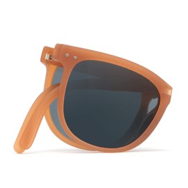 Cyxus 6021 Folding Sunglasses, For Kids, Polarized Lenses, UV Protection, UV Protection, Wellington Frame, For Outdoors, Travel, Cute, Boys And Girls, Braun