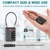 ZHEGE Luggage Locks, Cable Lock TSA Approved with White Numbers,