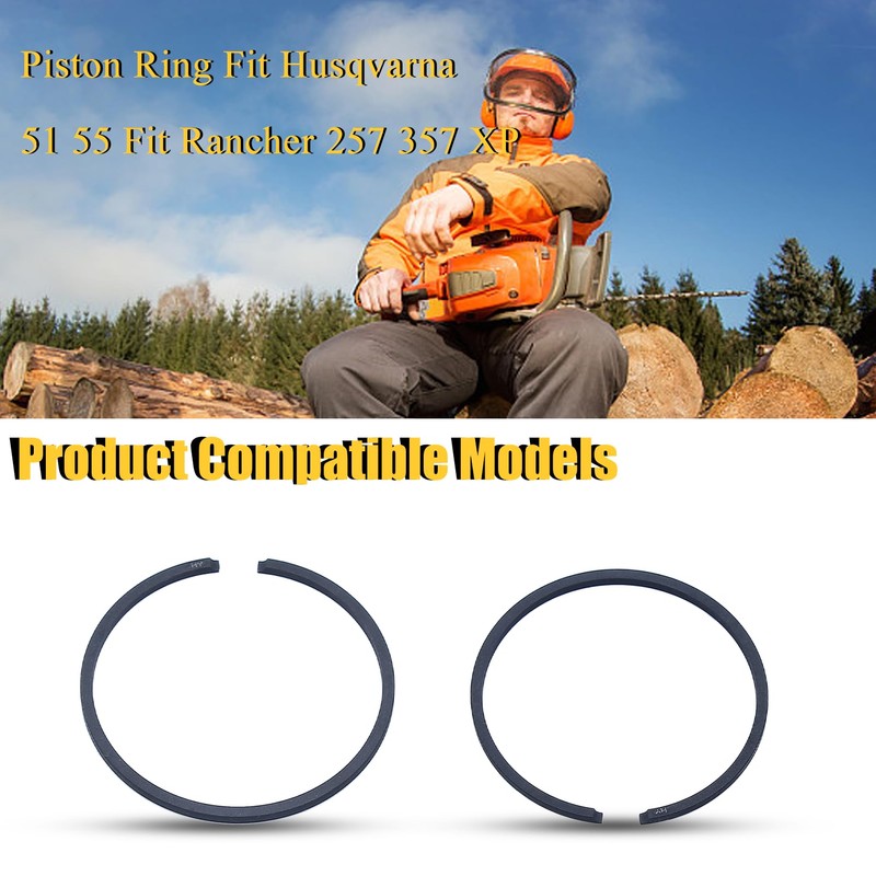 Haishine 46mm Piston Ring Fit for Husqvarna 51 55 Rancher