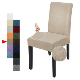 YEMYHOM - Fundas elásticas para sillas de Comedor, para Comedor, Restaurante, Cocina, Fiesta (2, Caqui)