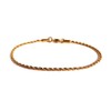 LUXSTAR Anklet, Twist Chain, Thin, Hypoallergenic, Stainless Steel, Men's, Women's,