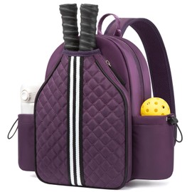 Sucipi Professional Women Lightweight Pickleball Bag, Stylish Quilted Paddle Bag, Royal Purple