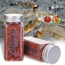 Vilbocr Power Bait Set Flexible Mix of Bait pellets and powerbait Combination of baiting and Fishing, Newbie Friendly-1 Bottle of Fishing Bait - 500 Pcs (Two Power bait)
