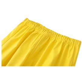 Hiheart Boys Waterproof Rain Pants Lightweight Single Layer Overpants Rainwear Yellow 9-10