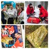 HFMYGS 4 Stück Rettungsdecke, Rettungsfolie, Emergency Blanket, Rettungsdecken, Notfalldecke, Erste