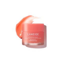 LANEIGE Lip Sleeping Mask Grapefruit: Nourish, Hydrate, Vitamin C, Murumuru & Shea Butter, Antioxidants, Flaky, Dry Lips (Packaging May Vary)