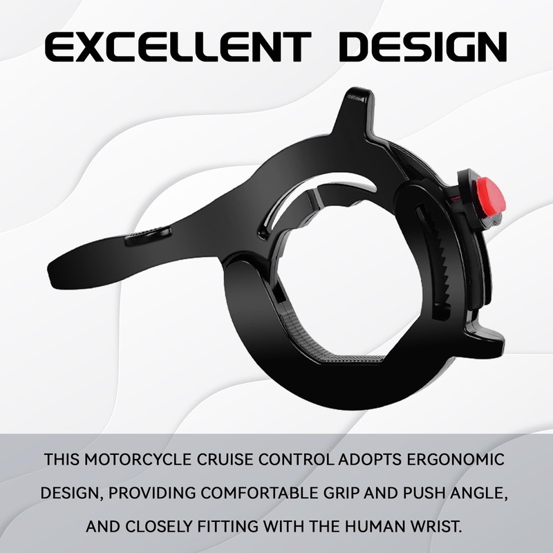 KUQUTIDY Motorcycle Cruise Control Assist, Motorcycle Throttle Lock, Motorcycle Cruise