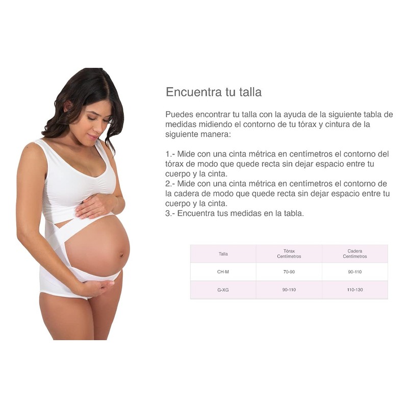 I Love Shape Faja Soporte Maternal 2023 (Blanco, CH/M)