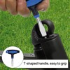 Vierone T-Handle 12mm Flat Head Screwdriver, Blue Black, Ergonomic Non-Slip