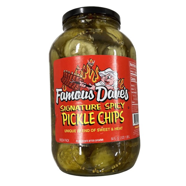 Famous Dave's Signature Spicy Pickle Chips, 64 Ounce
