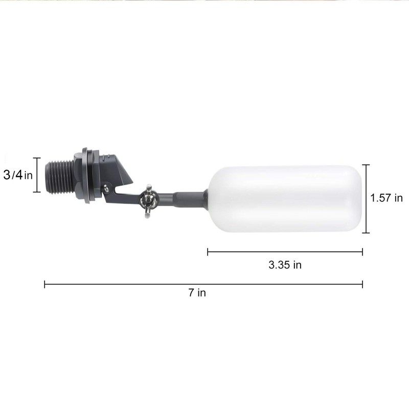 Blulu 3 Pcs Float Ball Valve, 1/2 Inch Automatic Fill
