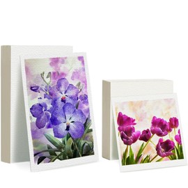 60 Sheets Watercolor Paper Pad -140lb/300gsm Textured Paper for Professional Artists & Students, Sketching, practice drawing ((3.95x5.9inch/3.95x3.95inch))