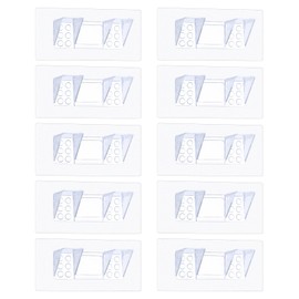 uxcell 12 Pcs Plastic Shelf Support Peg, Self Adhesive Bracket Cabinet Shelf Pegs 15 x 7cm, Double Row Partition Pin for Furniture Kitchen Cabinet Book Shelves Closet Clapboard Layer