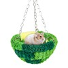 Cute Club Flannel Crocheted Multi-Pet Hammock – Stainless Steel Hooks,