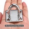 Pad Eye Plate 2 Pcs M8 Stainless Steel Ceiling Hook