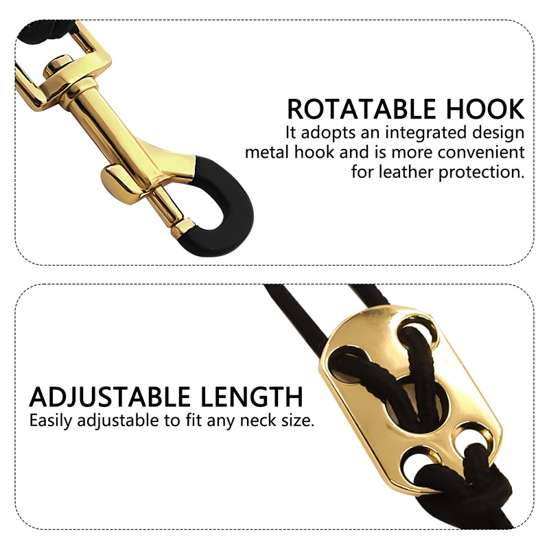 Musiin Saxophone Neck Strap Professional Saxophone Strap Leather Padded Soft