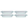 Pyrex C-233 3qt Easy Grab Glass Baking Dishes - 4