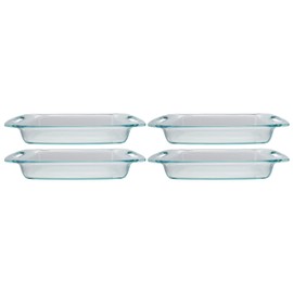 Pyrex C-233 3qt Easy Grab Glass Baking Dishes - 4 Pack