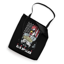 Egg Prices Local Egg Dealer Funny Rich Chicken USA Flag Tote Bag