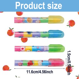 4 Pcs Pencil Eraser Pen Style Erasers Aesthetic Erasers 5 Colors Cute Erasers Novelty Eraser Pen Shaped Pen Shaped Pushable Eraser for Writing Drawing Office School Supplies