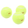 3Pcs Training Tennis Balls 2.6in Chemical Fiber Silicone Accurate Portable