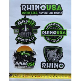 Unbranded 5 RHINO Straps USA STICKERS DECALS overland utv outland sandsports atv offroad