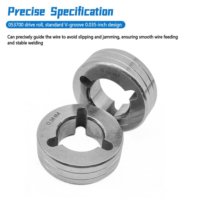 2 Pack Drive Roll V-Groove .035" Fit for Miller Welder