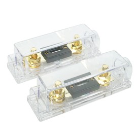 RED WOLF 150Amp Car Radio Audio ANL Fuse Block Holder Fusible Distribution Block 0/2/4 Gauge In Out for Trolling Motor ATV Trailer Inverters and Video System 2 PCS, Gold Plated