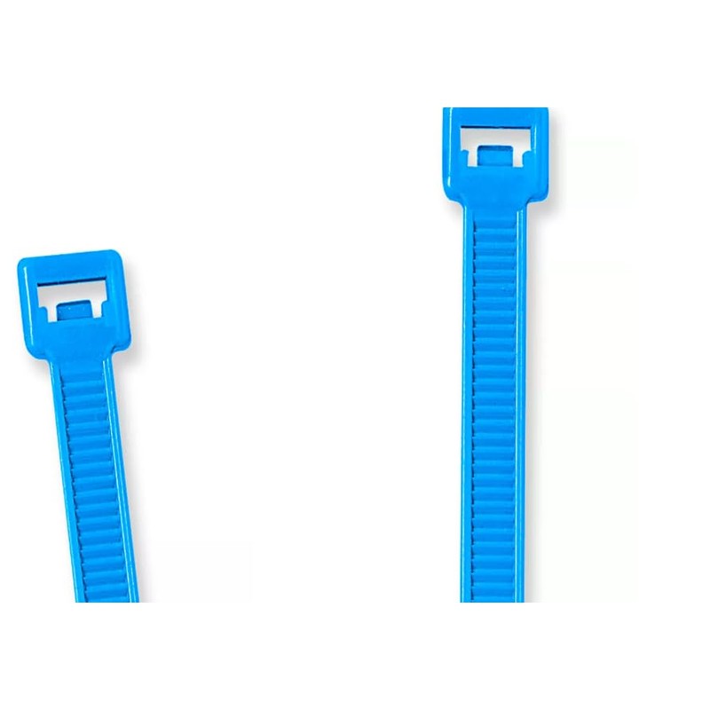 Generic 100 PCS 12"" Blue Cable Zip Ties, 50lbs Tensile