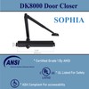 SOPHIA Automatic Self-Closing Door Hinge 2 Pack & Door Closer
