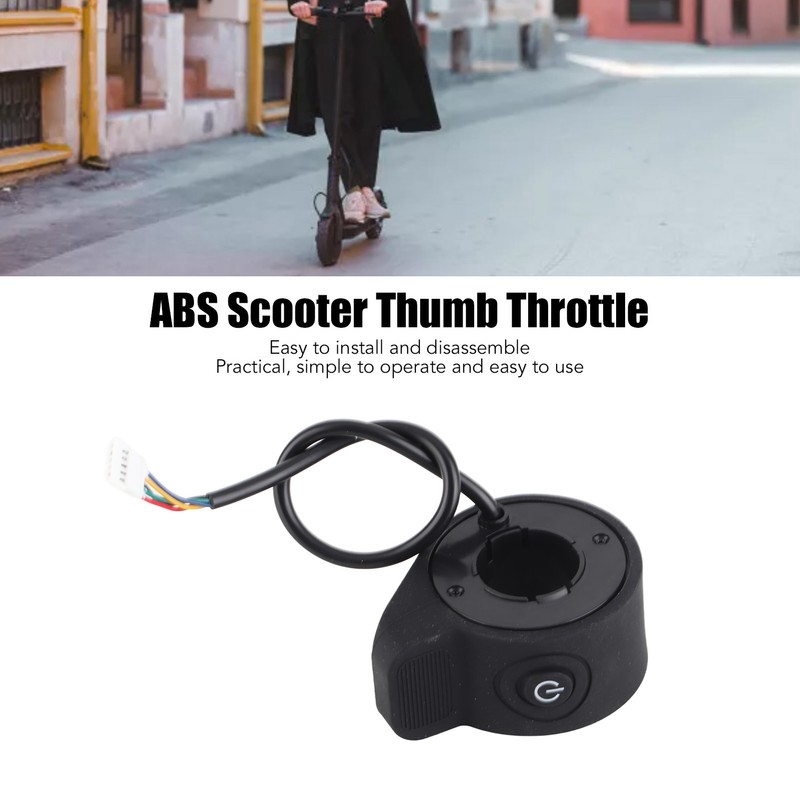 Electric Scooter Thumb Throttle ABS Single Button Electric Scooter Throttle