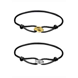 Sikweny Pack of 2 Sailing Rope Bracelets, Adjustable Design, Men's Bracelet, Lightweight and Portable, Waterproof Design, Used for Christmas, Birthday, Thanksgiving, Anniversary, Wedding Anniversary