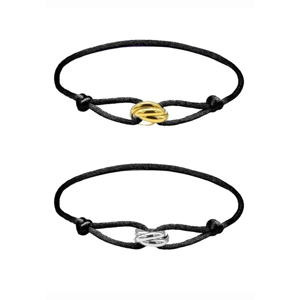 Sikweny Pack of 2 Sailing Rope Bracelets, Adjustable Design, Men's