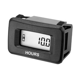Runleader LCD Hour Meter for Maintenance,AC/DC 5V to 277V for Riding/Zero Turn Lawn Mower Leaf Trimmer Brush Cutter Generator Motorhome etc.