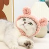 JOICEE Cute Cat Costume Warm Bear Hat for Cat Adjustable