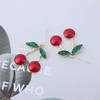 Xduargs Boho Cherry Dangle Earrings Vintage Fruit Cherry Earrings Red
