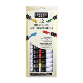 Sargent Art 23-0601 12-Count Tube Oil Colors Paint Set, Premium