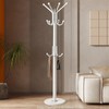 Kertnic Modern Coat Rack Freestanding with Natural Marble Base &
