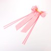 Back to School Hair Bow Clip Pink Tassel Pearl Rhinestone
