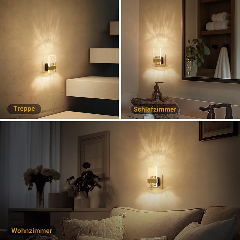 JandCase Night Light Socket with Twilight Sensor, Night Light Children,