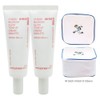 Innisfree Cherry Blossom Glow Tone-Up Cream Skin Fit 2pcs + Cleanser + Play Green Cosmetic Pouch (Blue) / 이니스프리 왕벚꽃 글로우 톤업 크림 스킨 핏 2개+클렌저+플레이그린 화장품 파우치 (블루)