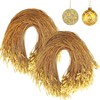 LIODUX 200Pcs Christmas Ornaments String Hanger, Ornament Hangers with Snap