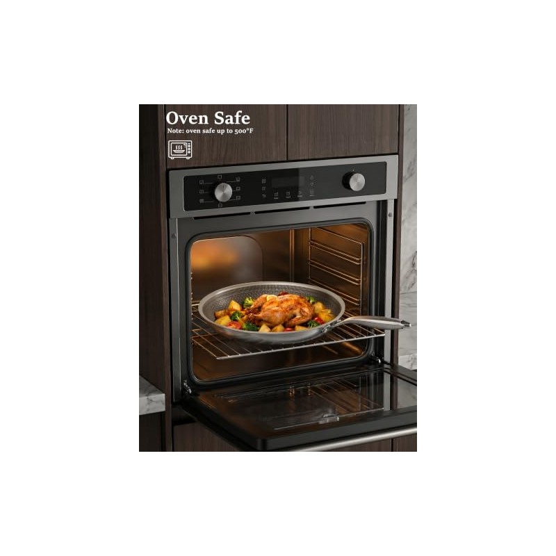 Non Stick Frying Pans, 8 Inch Hybrid Frying Pans Nonstick,