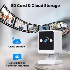 2025 Upgraded Ultra 2K Home Security Camera with Color Night Vision & Smart Motion Detection, Pet Monitoring Camera with Mobile App, 2-Way Audio, 5GHz WiFi Compatible with Alexa(APP:Tris Home)