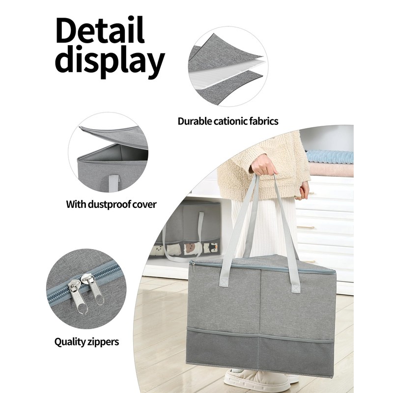 Wanapure 2 Pack Rigid Hanger Organizer, Triangle Storage Bin with