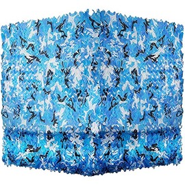 iunio Camouflage Netting, Camo Netting Camouflage Net Bulk Roll Army Camouflage Netting Lightweight Camo Net for Decorations, Hunting, Camping, Shooting, Car Cover, Sunshade(Blue 1.5Mx5M)