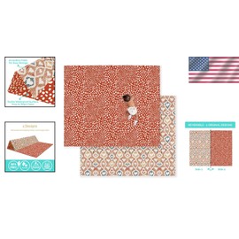 Double-Sided Waterproof Baby Play Mat - Portable Foam Mat for Infants & Toddlers