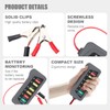 12V Car Battery Alternator Tester with 6 LED Indicator, Automotive