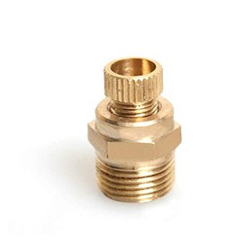 TOOLSTAR Brass Drain Valve Air Compressor Male Thread Water Drain Valve as Pollution Discharge Safety System